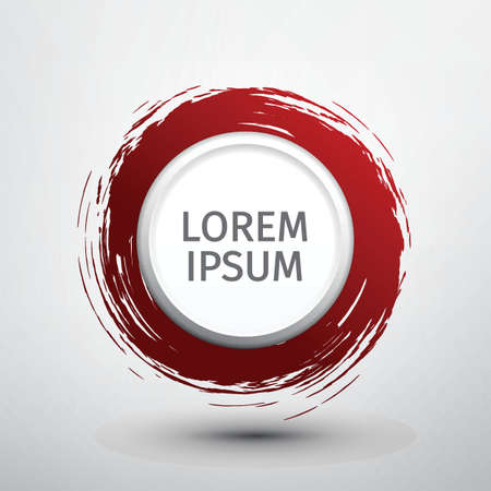 Watercolor shape/Grunge template for text. logo/design. Vector watercolor circle shape.のイラスト素材