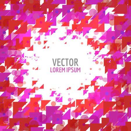 Abstract particles composition. Chaos template for text. Abstract vector.のイラスト素材