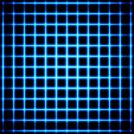 Abstract vector background. Neon glowing grid design.のイラスト素材