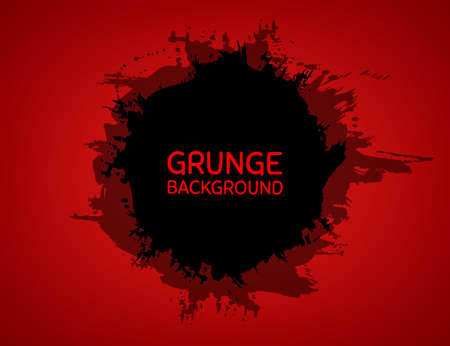 Abstract grunge blob background. Vector grunge shape. Vector abstract banner. Black grunge watercolor splatter. Hand drawn ink blob element.のイラスト素材