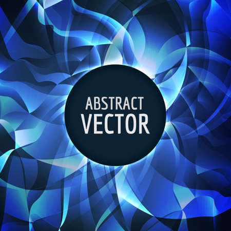 Vector abstract background. Glossy swirl triangles. Vector colorful geometrical illustration.のイラスト素材