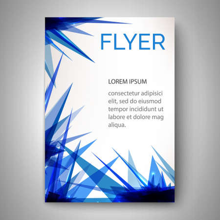 Abstract design for flyer, cover, poster, banner. Colorful abstract template. Vector illustration.のイラスト素材