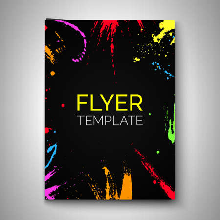Abstract flyer design. Vector template for poster, cover, brochureのイラスト素材