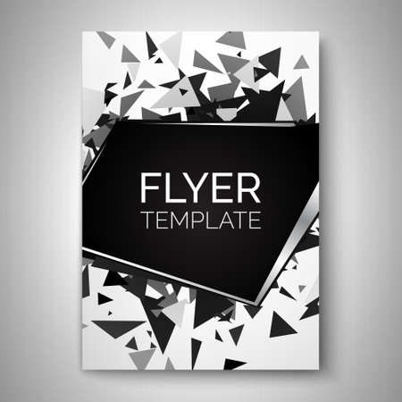 Abstract flyer design. Vector template for poster, cover, brochureのイラスト素材
