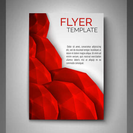 Abstract design for flyer, cover, poster, banner. Colorful abstract template. Vector illustration.のイラスト素材