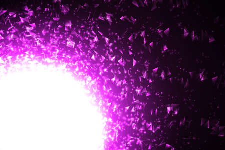 Vector abstract light. Bright glowing on dark background. Shiny sun light effect.のイラスト素材