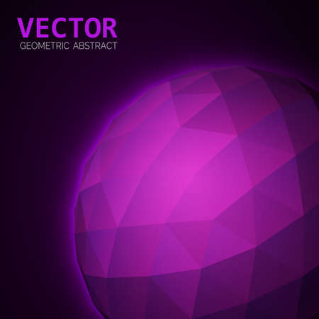 3D sphere object abstract background. Vector abstract illustration.のイラスト素材