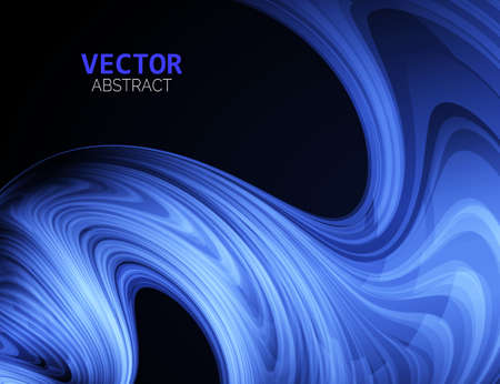 Abstract curve swirl. Smooth texture twist. Vector background.のイラスト素材