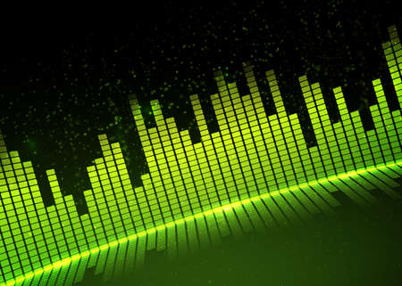 Music equalizer background. Vector illustration.のイラスト素材