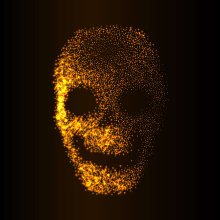 Abstract skull background. Vector illustration.のイラスト素材