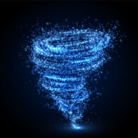 Abstract tornado swirl. Vector illutration.のイラスト素材