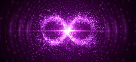 Infinity symbol background. Vector illustration.のイラスト素材
