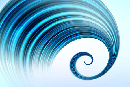 Vector background. Abstract blue swirl on white.のイラスト素材