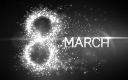 8 March, womans day greeting card, poster background. Vector illustrationのイラスト素材