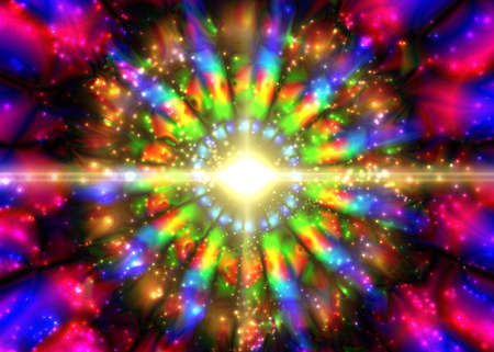 Infinity chaotic background, abstract fractal cycle . Vector illustrationのイラスト素材