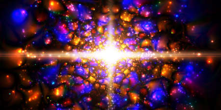 Infinity chaotic background, abstract fractal cycle . Vector illustration