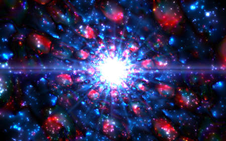 Infinity chaotic background, abstract fractal cycle . Vector illustrationのイラスト素材