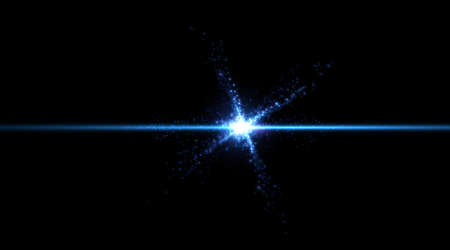 Light effect, glowing flare Vector element