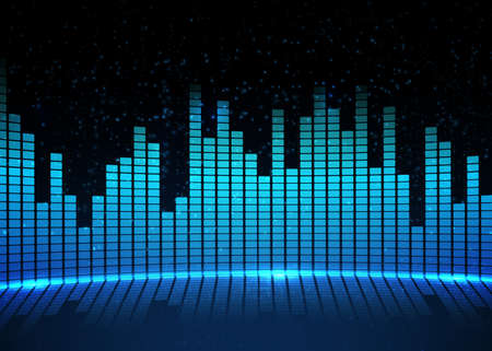 Music equalizer background. Vector illustration.のイラスト素材