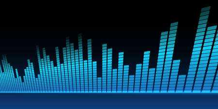 Music equalizer background. Vector illustration.のイラスト素材