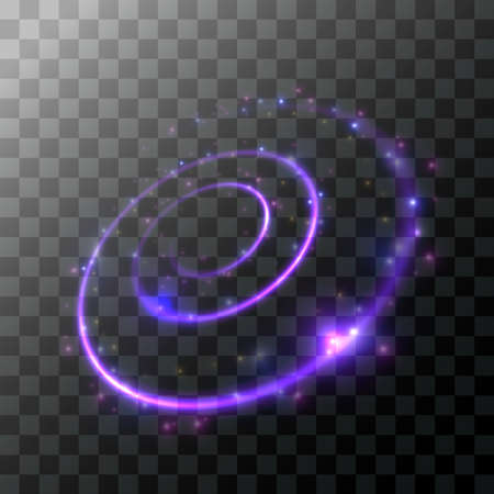 Swirl light effect. Vector element.のイラスト素材