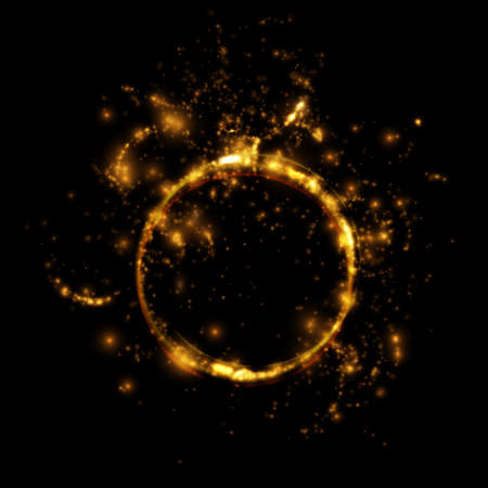 Swirl light effect. Vector element.のイラスト素材