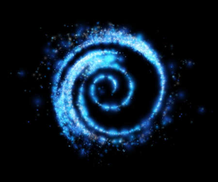 Swirl light effect. Vector element.のイラスト素材