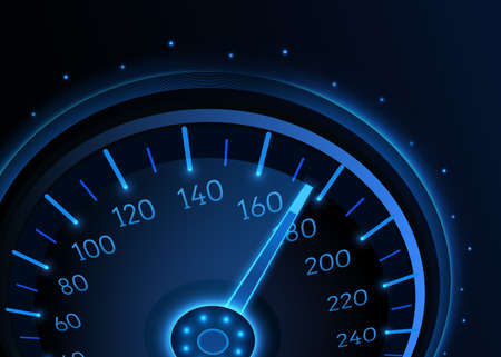 Car speedometer. Vector techo background.のイラスト素材
