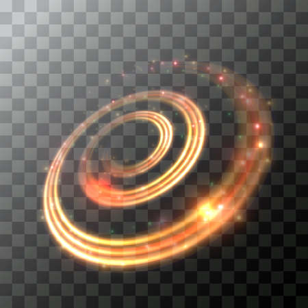 Swirl light effect. Vector element.のイラスト素材