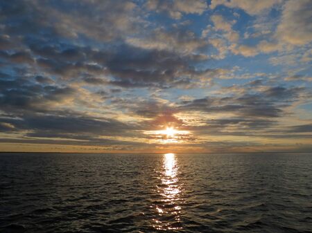 Sunrise over the Wadden Sea                           の写真素材
