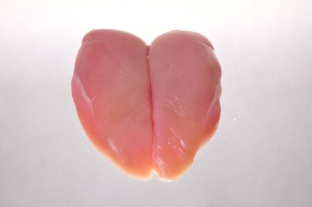 Raw chicken breast.の写真素材