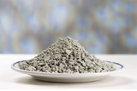 French Green Clay in a plate の写真素材