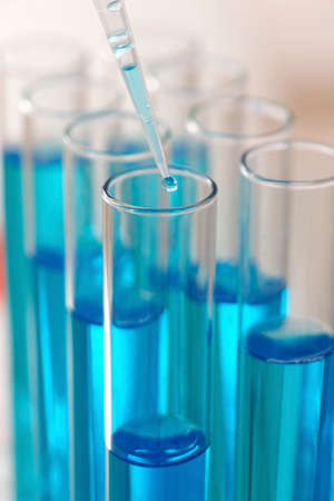 Test tubes and pipetteの写真素材