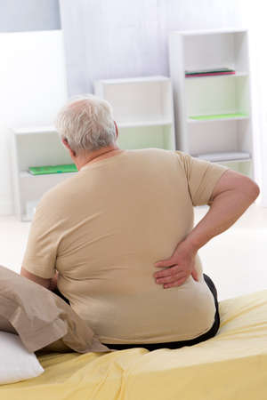 Man suffering from backache