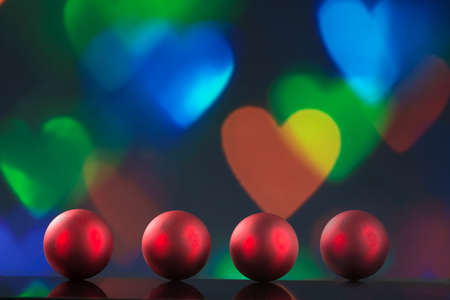 Christmas background with greeting inscriptionの写真素材