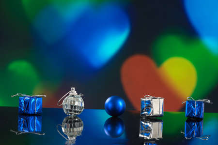Christmas background with greeting inscription