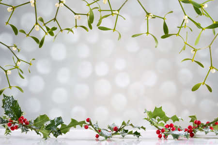 Christmas and New Year celebration cardの写真素材