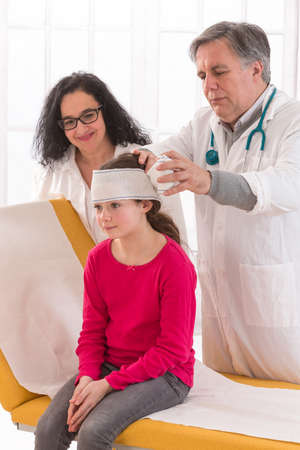 Emergency care after girl accident