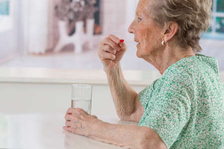 age, medicine, health care and people conceptの写真素材