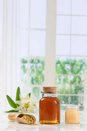 Concept of healthy food. selective bee productの写真素材