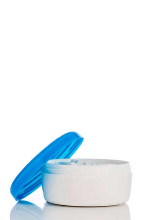 Cosmetic cream isolated on whiteの写真素材