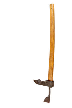 composition of old tools for wood on white background