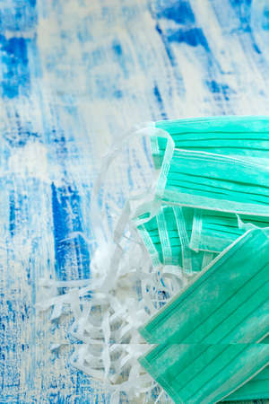 Medical mask, individual means of protection. The outbreak the epidemic 2019-nCoV . Means, epidemic.の写真素材