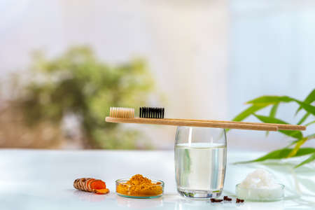 Preparation of homemade toothpaste with natural ingredients