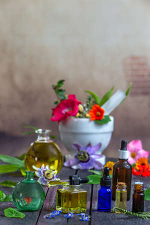 Essential oils -Medicinal vertus- generic imageの写真素材