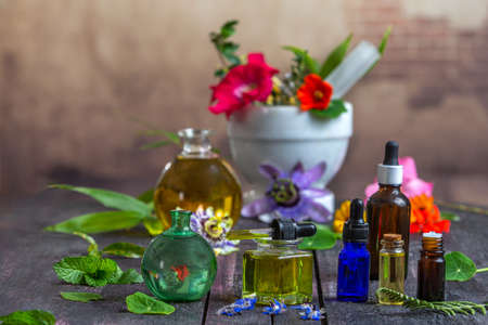 Essential oils -Medicinal vertus- generic imageの写真素材