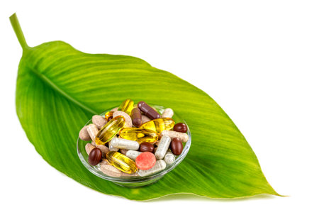 Alternative Medicine-Food Supplement, medicinal plnts- generic imageの写真素材