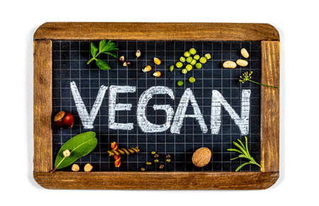 image closup Signage of VEGAN
