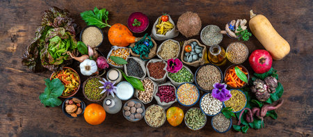 Culinary - Main food seeds for good healthの写真素材