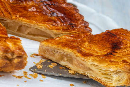 Galette des rois - puff pastry cakeの写真素材